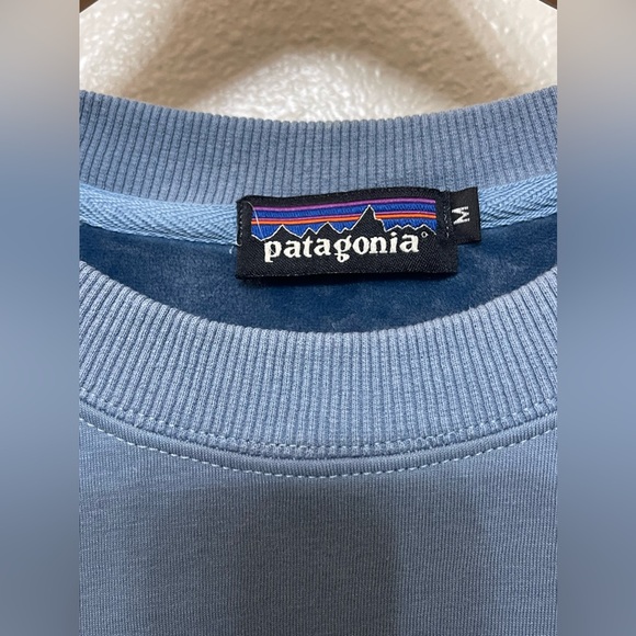 Women’s Blue Patagonia Logo Sweatshirt Size Med - Picture 4 of 7
